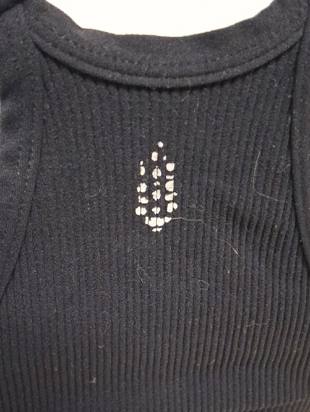 Free People Black Ribbed Racerback Crop Tank - Picture 4 of 6